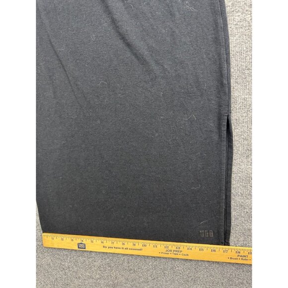 UGG Australia Skirt Women's Medium Black Ribbed Midi A Line Fitted Side Slit - Picture 5 of 8